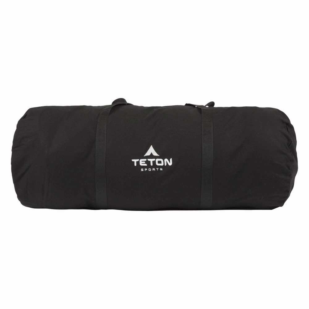 TETON Sports 1027R Deer Hunter -35 F Canvas Sleeping Bag - Right Zipper - Black/Tan