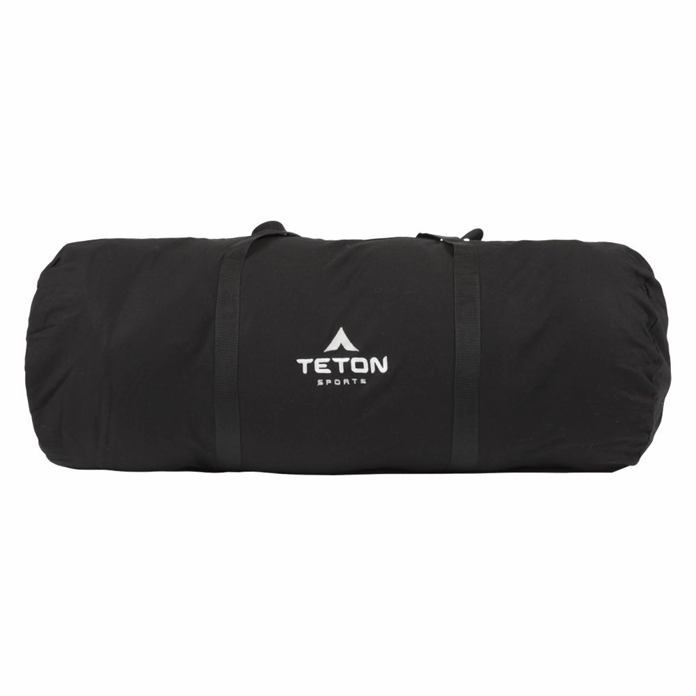 TETON Sports 1027R Deer Hunter -35 F Canvas Sleeping Bag - Right Zipper - Black/Tan