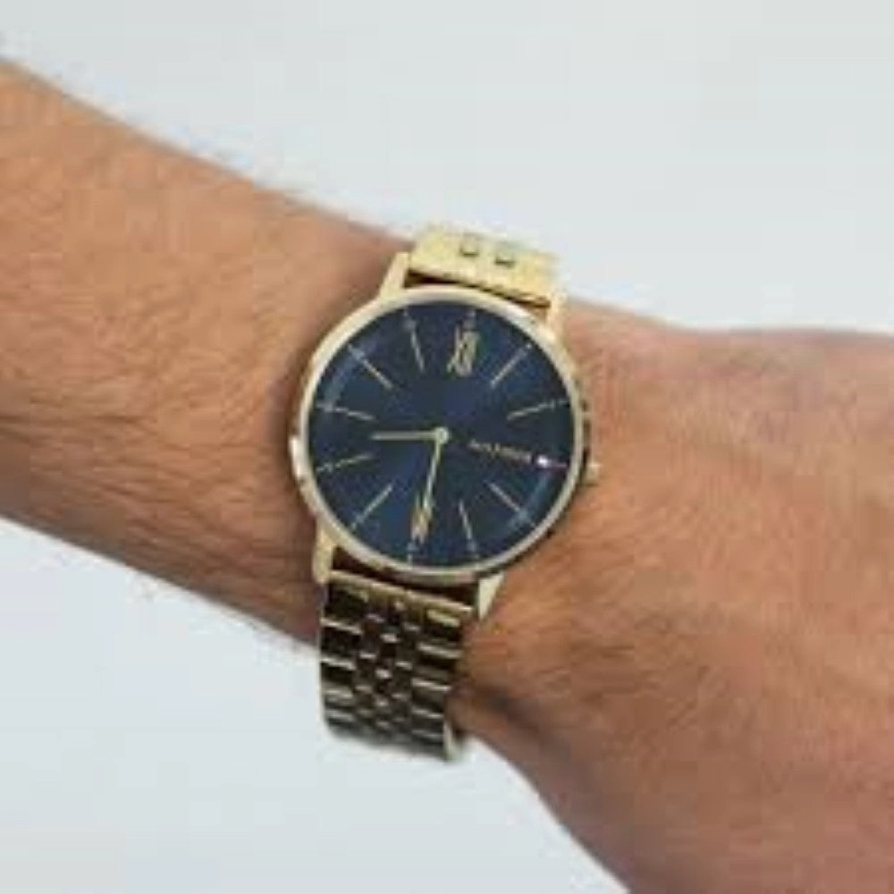 Tommy Hilfiger 1791513  Analogue  Quartz Watch for Men with Black Leather Strap