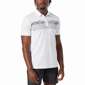 TravisMathew Banzai Beach Golf Polo White - SS24 Men