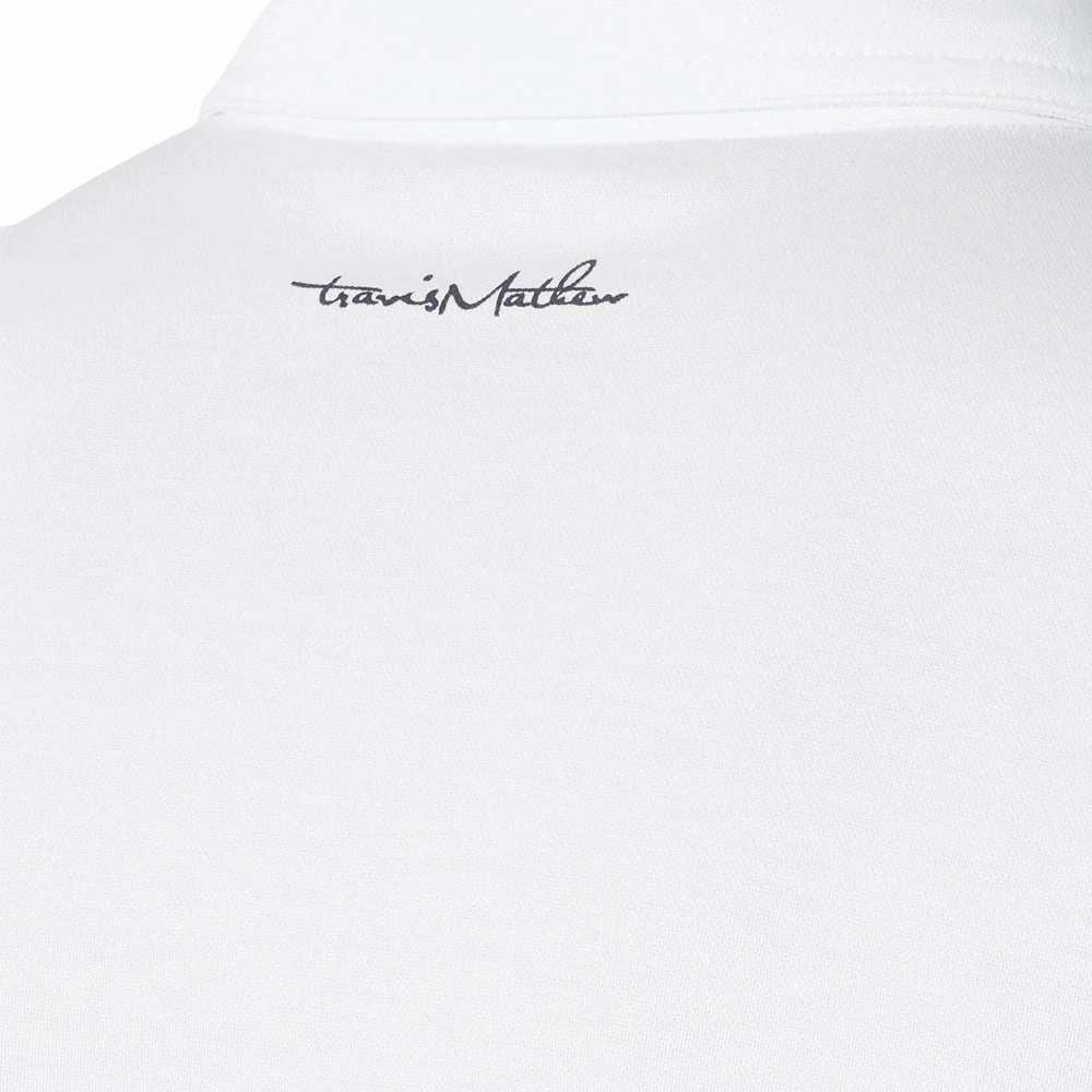 TravisMathew Banzai Beach Golf Polo White - SS24 Men
