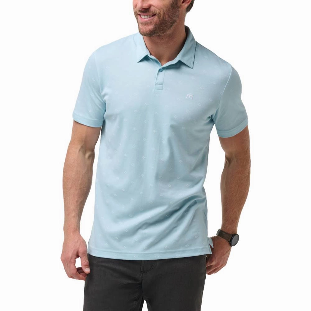 TravisMathew Final State Golf Polo Dream Blue - SS24 Men
