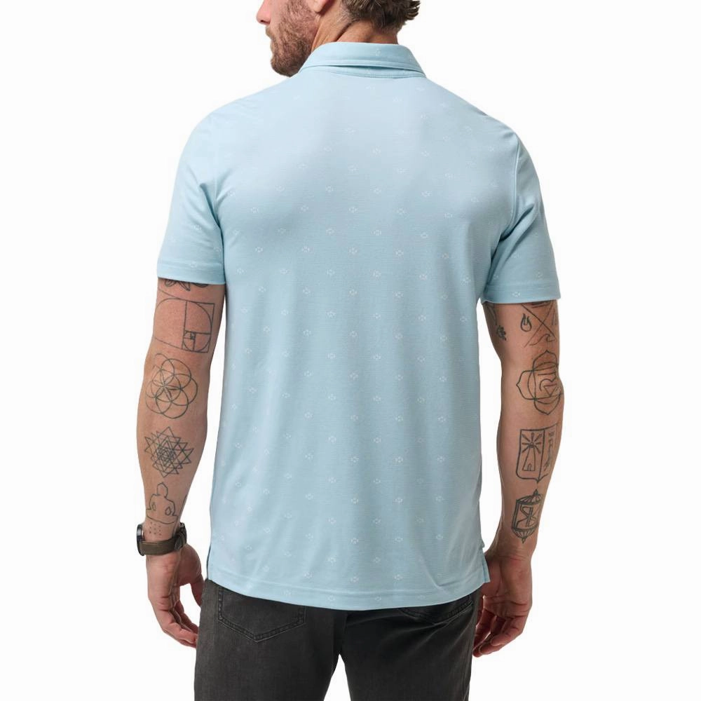 TravisMathew Final State Golf Polo Dream Blue - SS24 Men