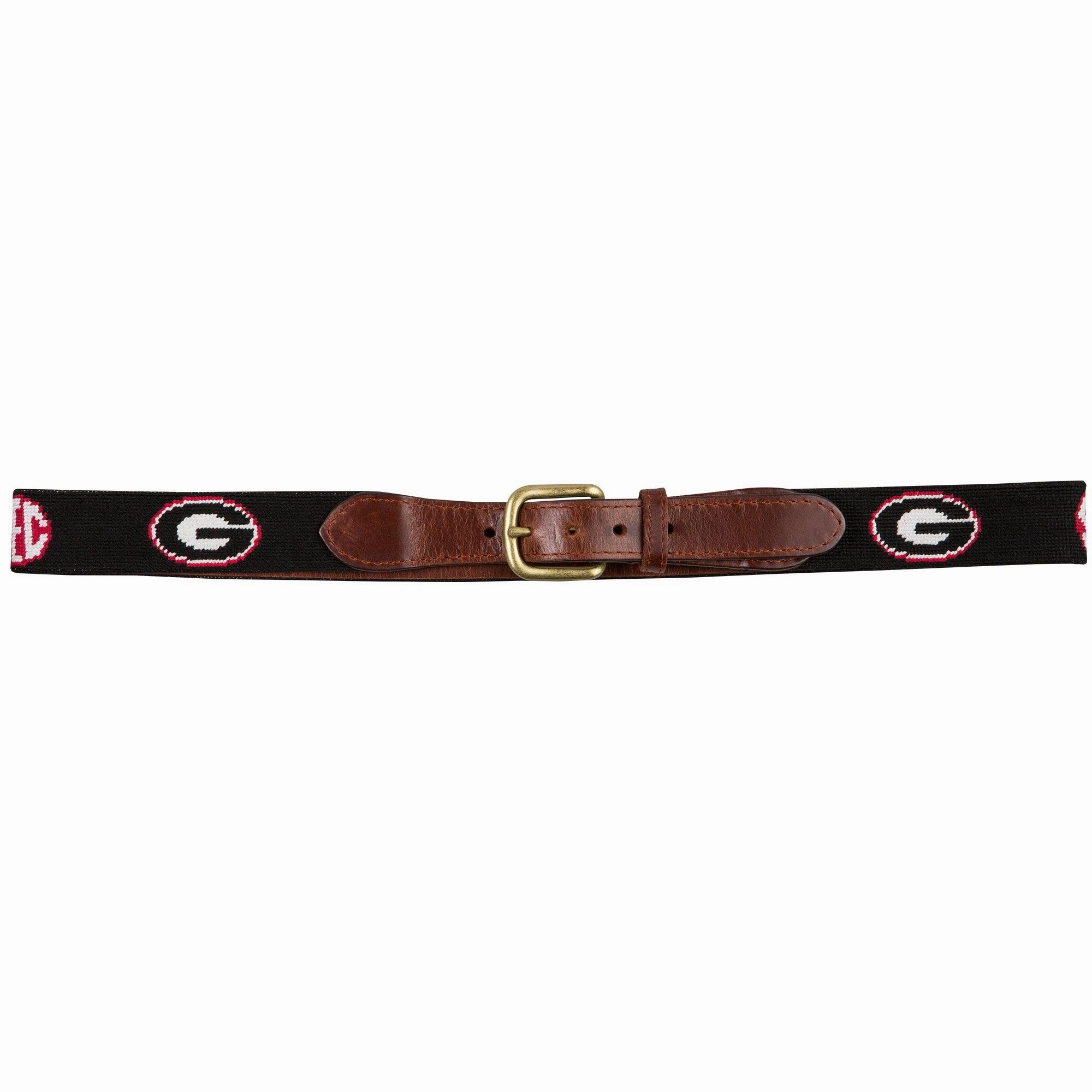 UGA SEC Needlepoint Belt