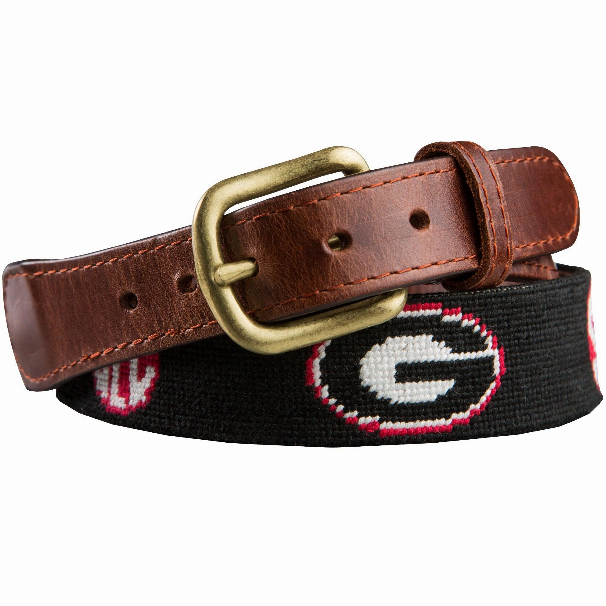 UGA SEC Needlepoint Belt