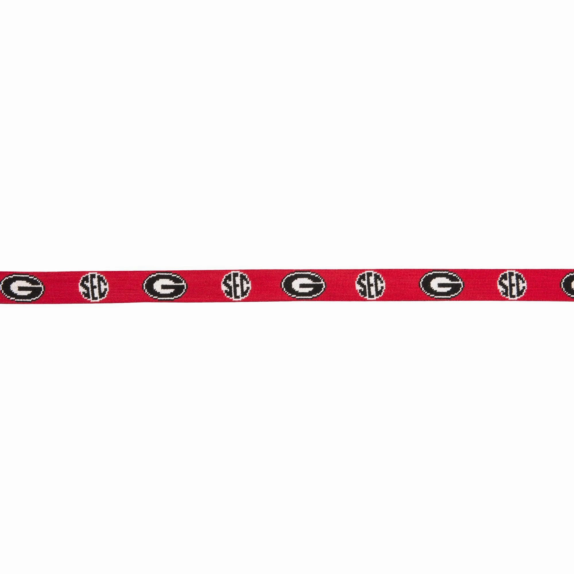 UGA SEC Needlepoint Belt