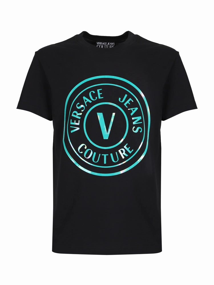 Versace Jeans Couture Logo Printed Crewneck T-Shirt