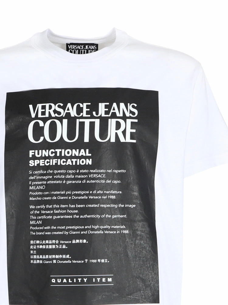 Versace Jeans Couture Logo Printed Crewneck T-Shirt