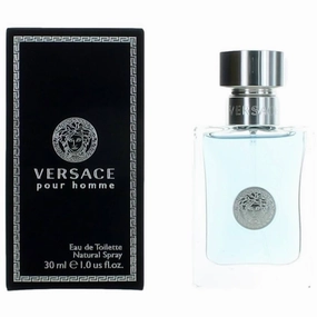 Versace Men's Eau De Toilette Spray  - Pour Homme Memorable and Enticing, 1 oz