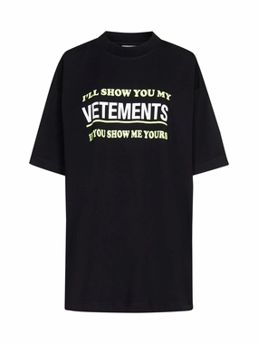 Vetements Logo Printed Crewneck T-Shirt