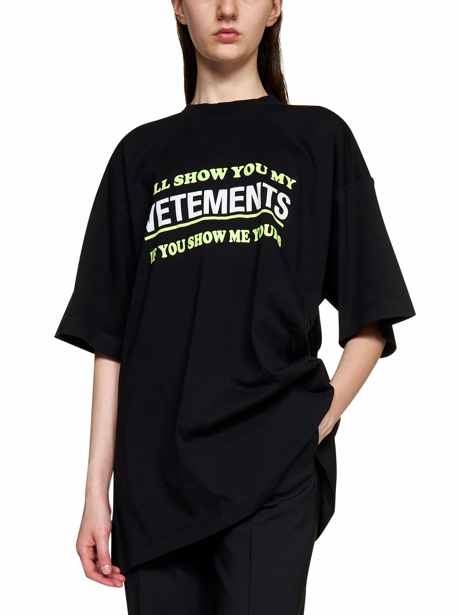 Vetements Logo Printed Crewneck T-Shirt