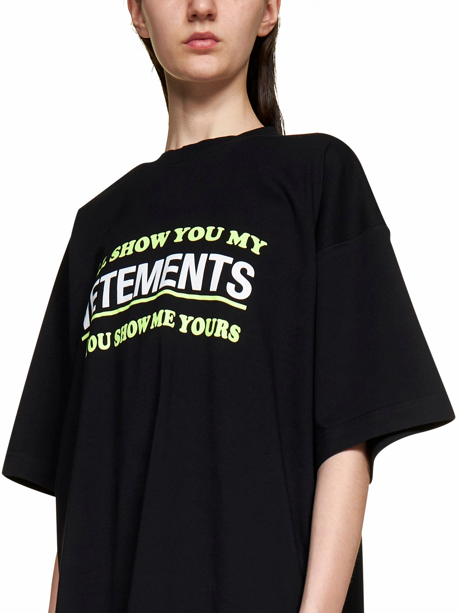 Vetements Logo Printed Crewneck T-Shirt
