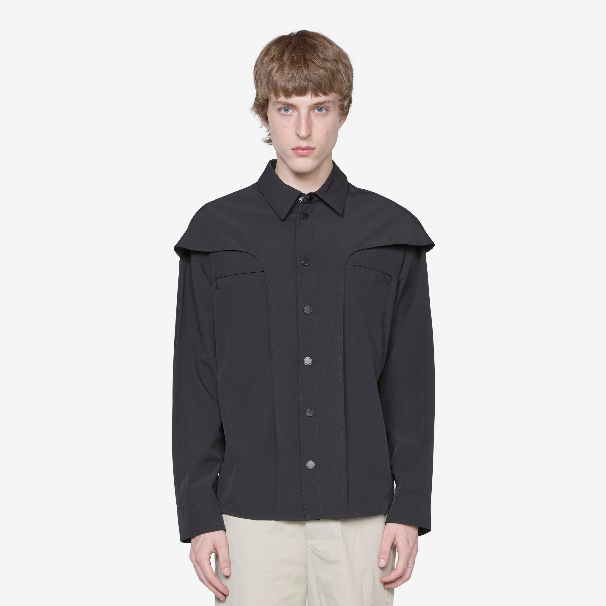 Washed Technical Shirt Black