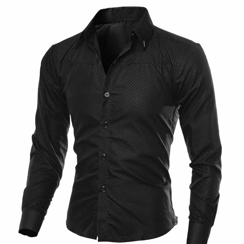 West Louis™ Brand Soft Solid Dress Shirt