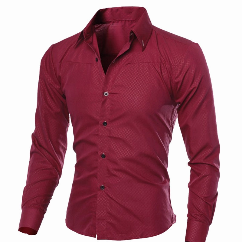 West Louis™ Brand Soft Solid Dress Shirt