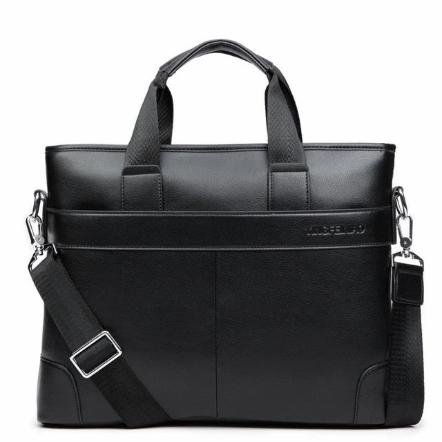 West Louis™ Men's Designer Leather Business Briefcase