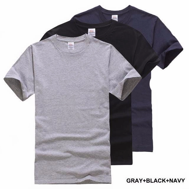 West Louis™ Solid Cotton Classical Men T Shirts