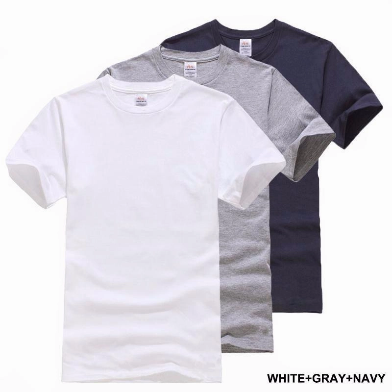 West Louis™ Solid Cotton Classical Men T Shirts