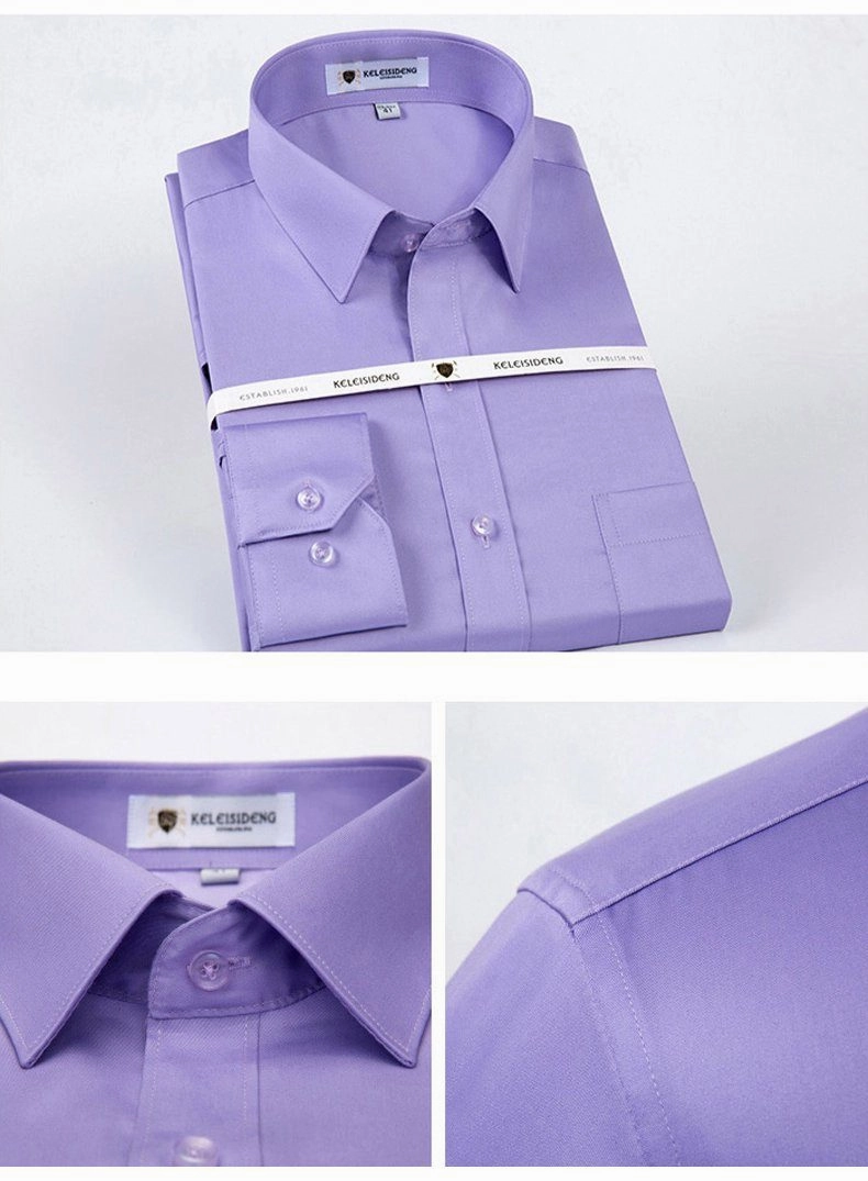 West Louis™ Solid Work Office Shirts