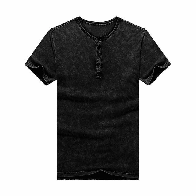 West Louis™ Vintage Cotton Solid T-Shirt