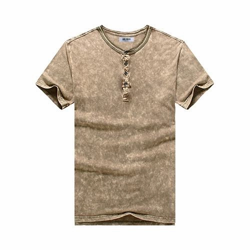 West Louis™ Vintage Cotton Solid T-Shirt
