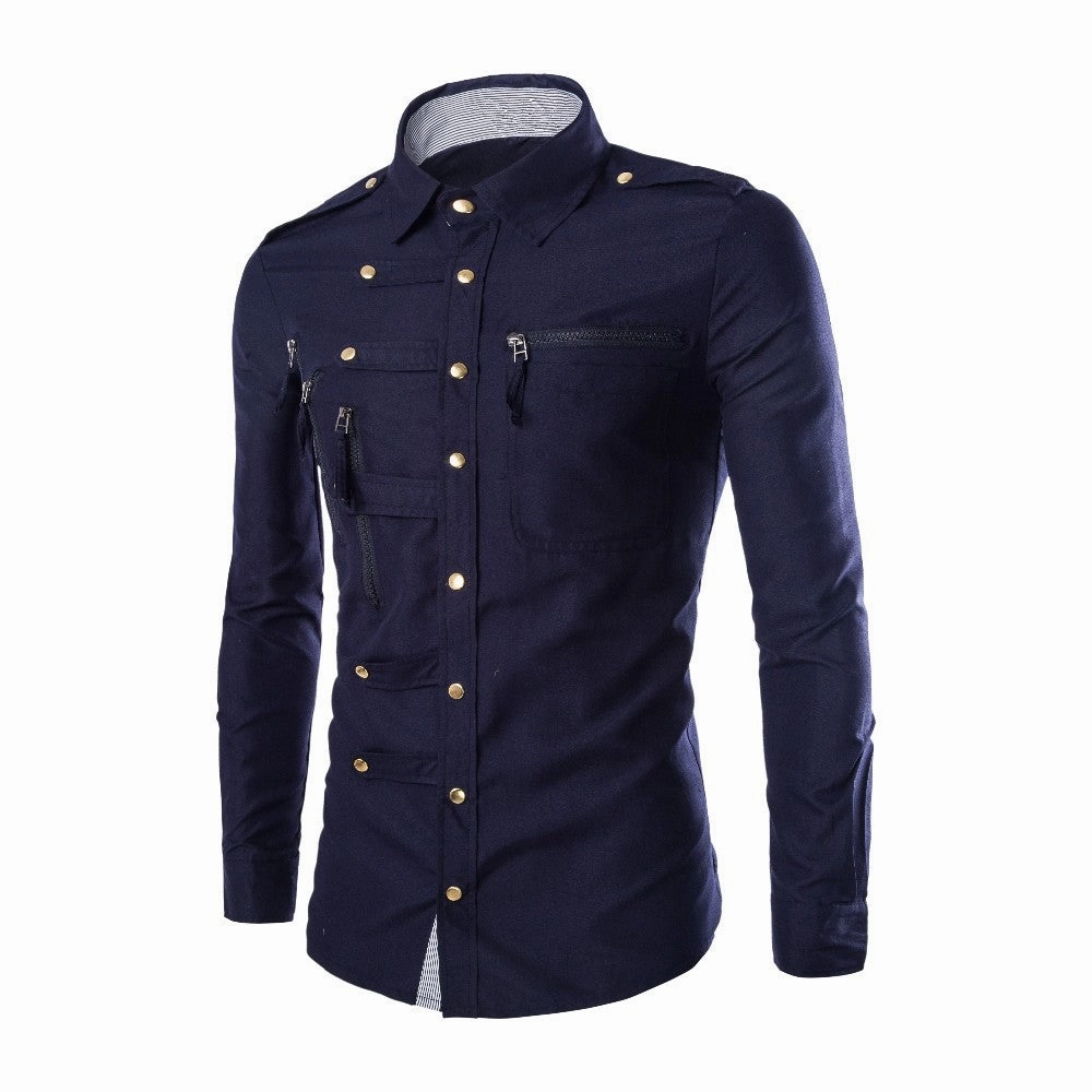 West Louis™ Zipper Pocket Style Shirt
