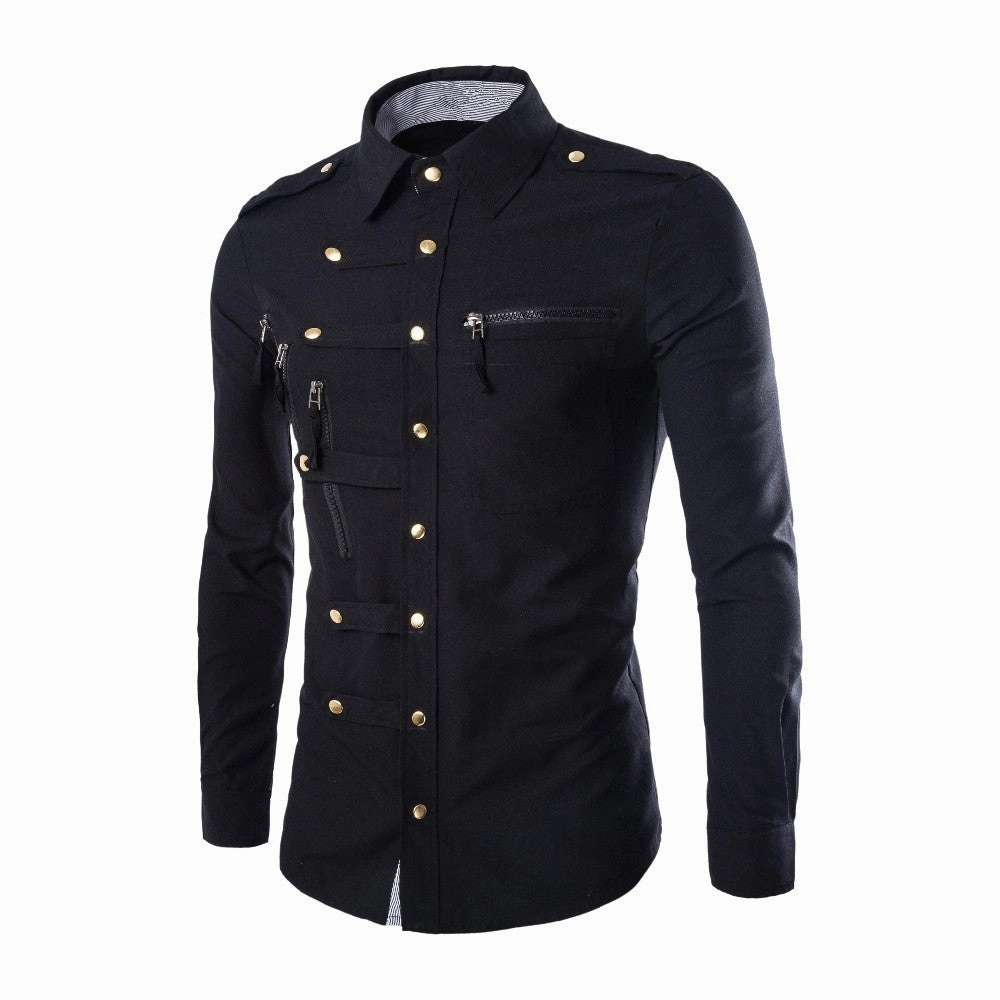 West Louis™ Zipper Pocket Style Shirt