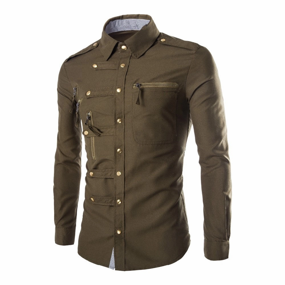 West Louis™ Zipper Pocket Style Shirt