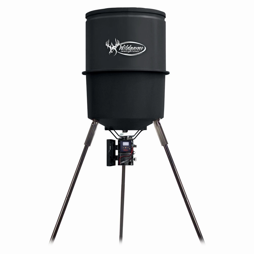 WGI Innovations W225D Tri-Pod Digital Feeder, 225-Lb. Poly Barrel, 30-Gals