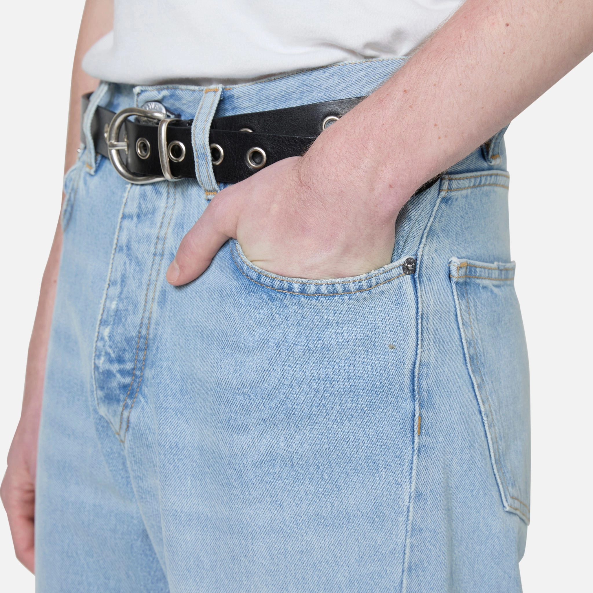 Wide Twist Jeans Vintage Blue