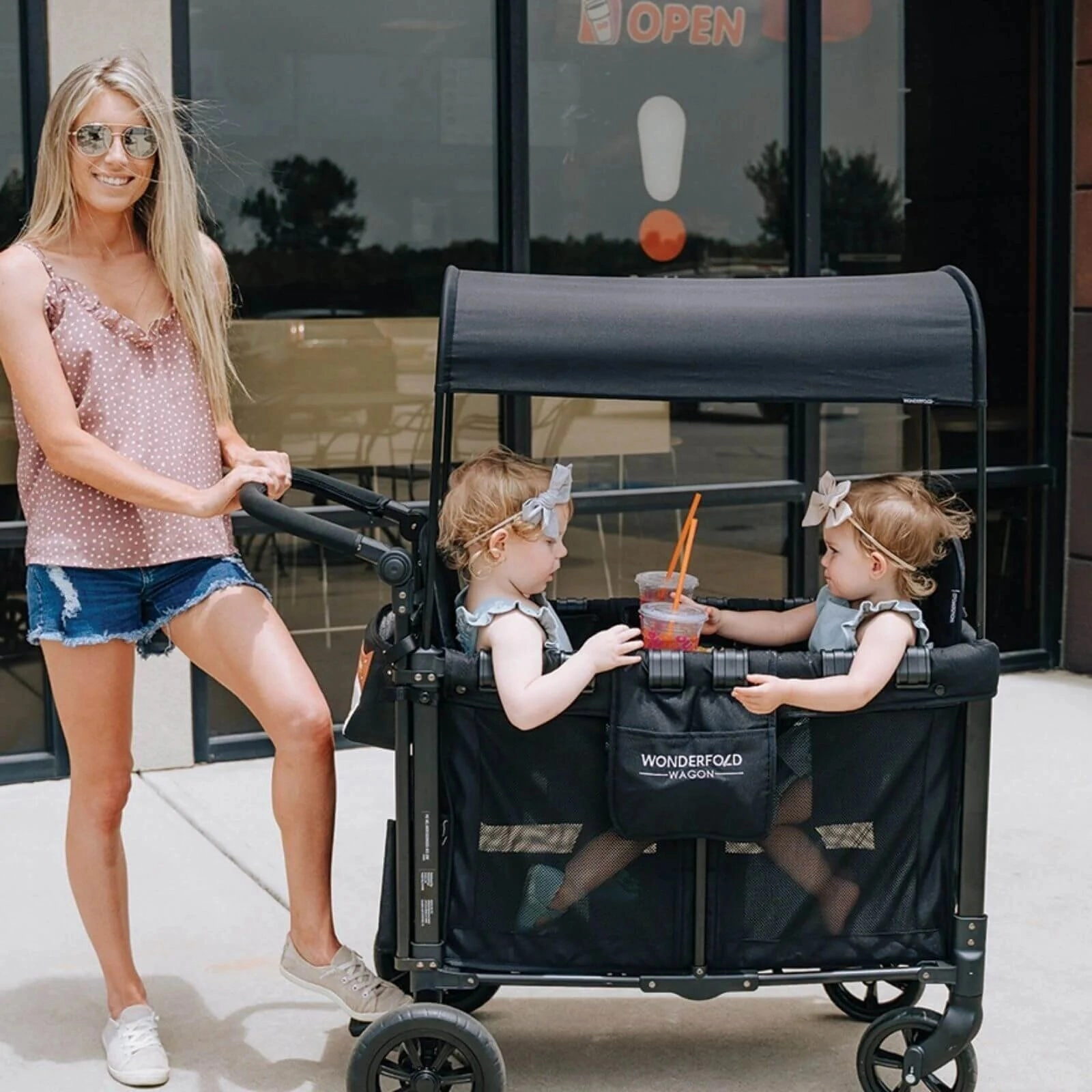 Wonderfold W2 Original Stroller Wagon - Jet Black