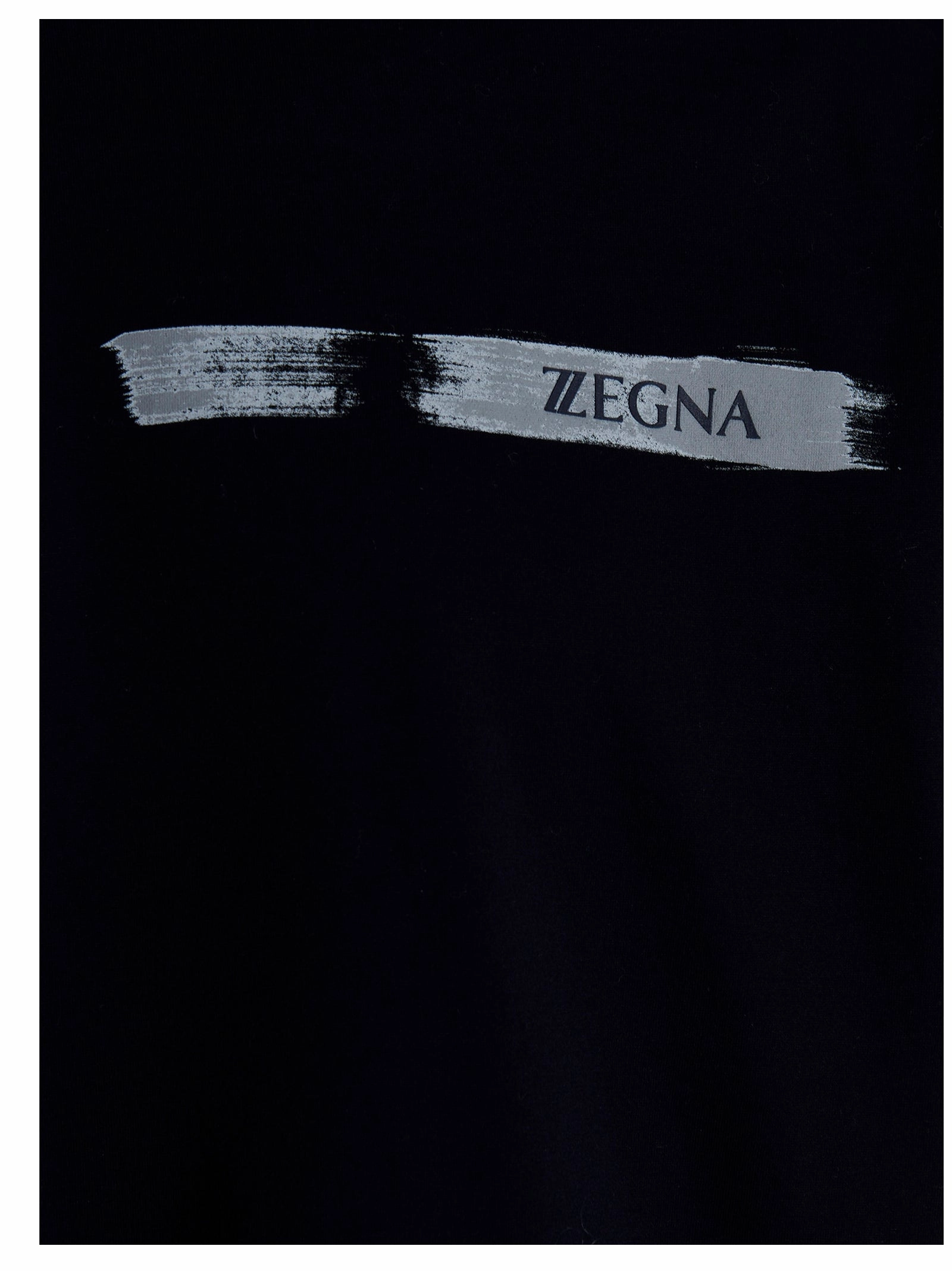 Z Zegna Logo Printed Crewneck T-Shirt